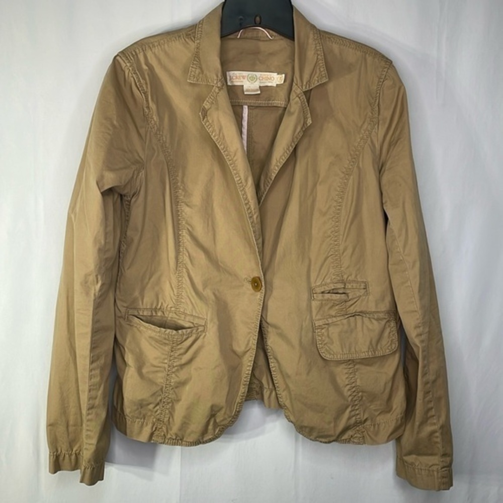 🧇 J.Crew, weathered, broken in classic twill, chino, blazer jacket